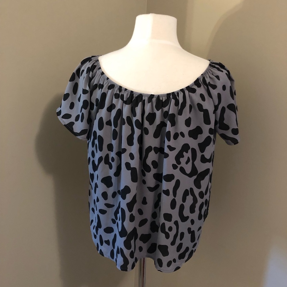 Peach Love Crop Off Shoulder Blouse Size Medium